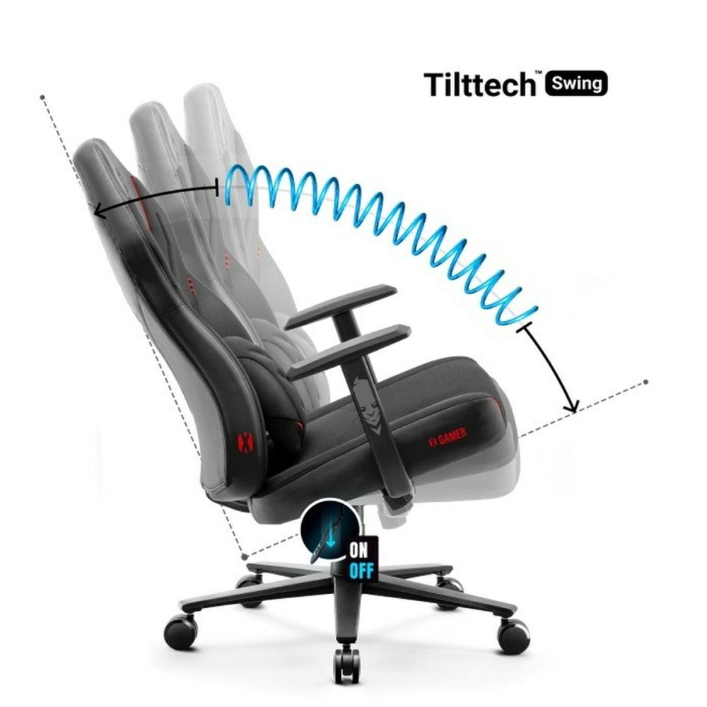 Chaise de jeu Diablo Chairs Diablo X-GAMER 2.0 Normal Noir