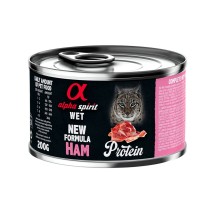 Katzenfutter Alpha Spirit ALPHA SPIRIT Protein Ham Schwein 200 g