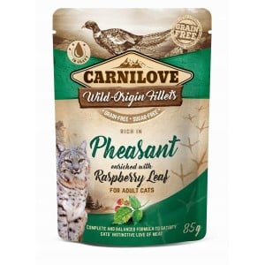 Cat food Carnilove Cat Pouch Raspberry Pheasant 85 g