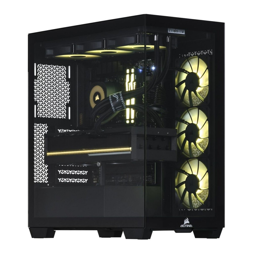 PC de bureau Actina Actina iCUE 9800X3D/64B/2TB/RTX5090/1000W 64 GB RAM 2 TB SSD AMD Ryzen 7 9800X3D