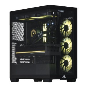 PC de bureau Actina Actina iCUE 9800X3D/64B/2TB/RTX5090/1000W 64 GB RAM 2 TB SSD AMD Ryzen 7 9800X3D