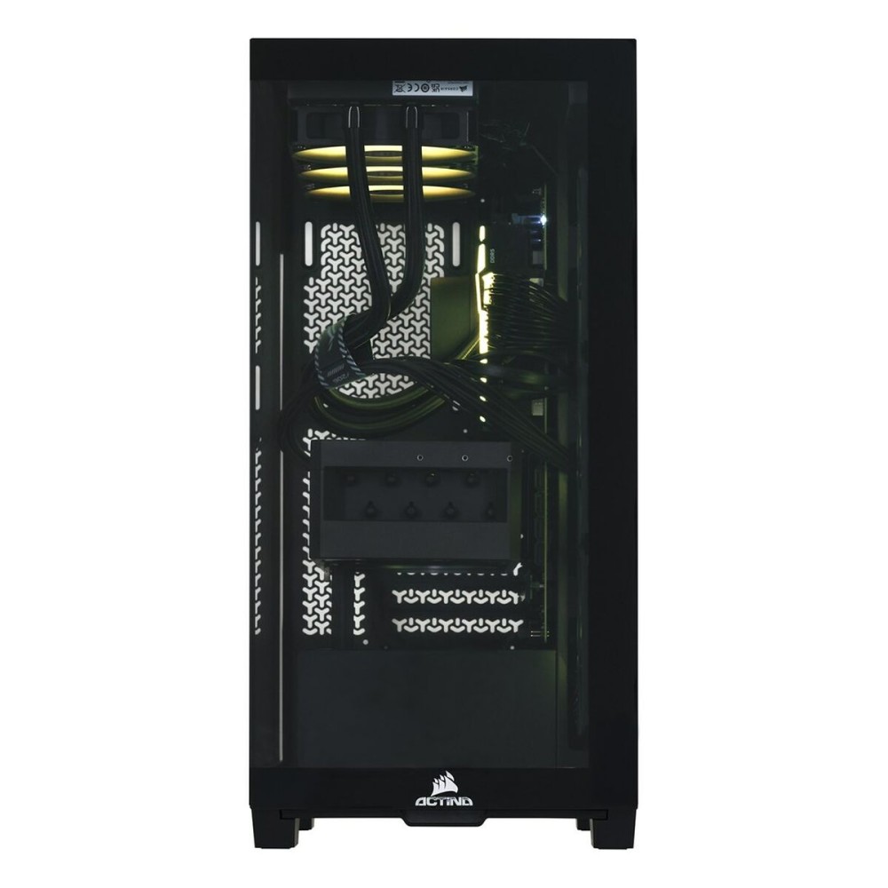 PC de bureau Actina Actina iCUE 9800X3D/64B/2TB/RTX5090/1000W 64 GB RAM 2 TB SSD AMD Ryzen 7 9800X3D