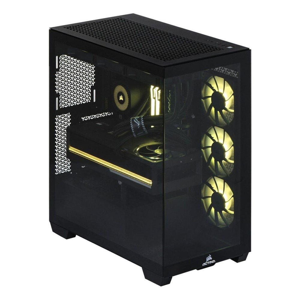 PC de bureau Actina Actina iCUE 9800X3D/64B/2TB/RTX5090/1000W 64 GB RAM 2 TB SSD AMD Ryzen 7 9800X3D