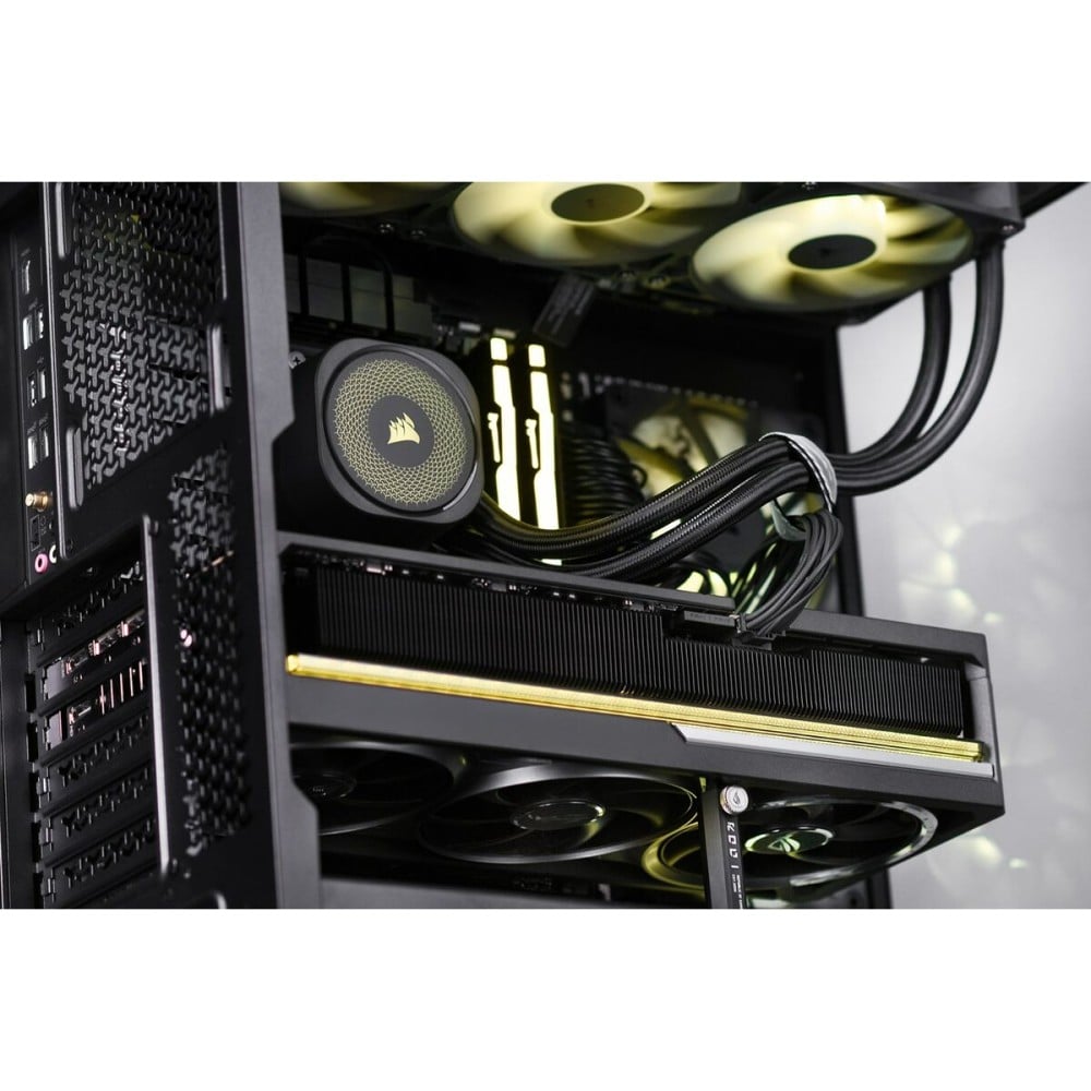 PC de bureau Actina Actina iCUE 9800X3D/64B/2TB/RTX5090/1000W 64 GB RAM 2 TB SSD AMD Ryzen 7 9800X3D