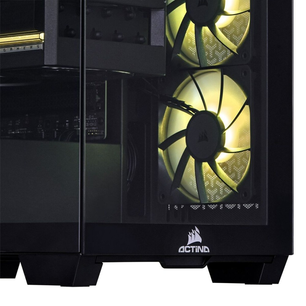 PC de bureau Actina Actina iCUE 9800X3D/64B/2TB/RTX5090/1000W 64 GB RAM 2 TB SSD AMD Ryzen 7 9800X3D