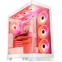 Boîtier ATX semi-tour Modecom Volcano SPACE APEX ARGB Blanc