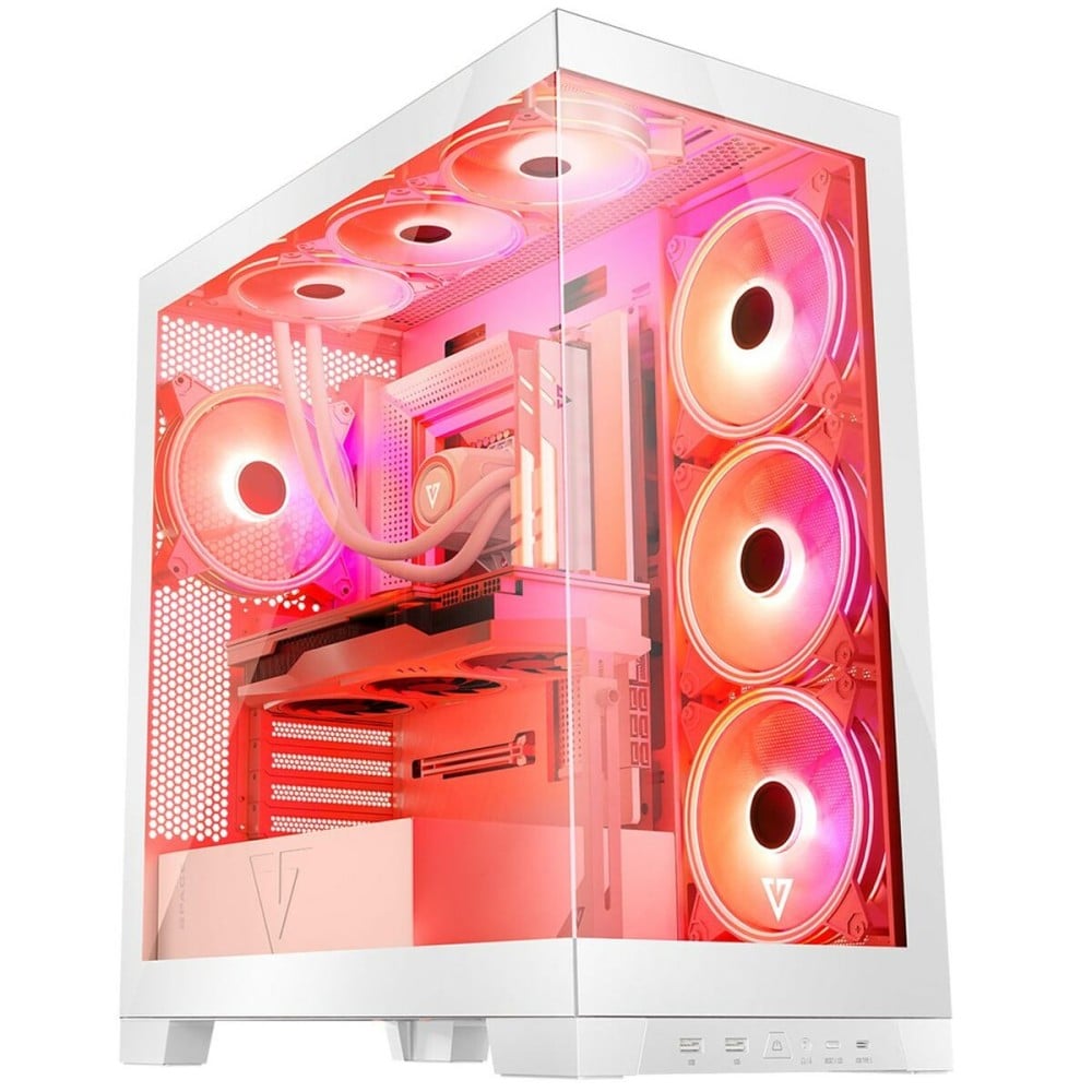 Boîtier ATX semi-tour Modecom Volcano SPACE APEX ARGB Blanc
