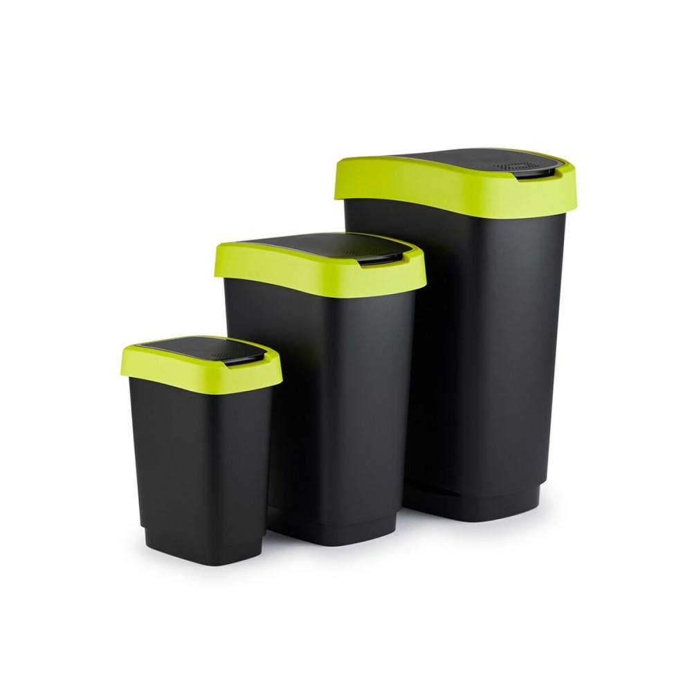Waste bin Rotho Twist Lime Plastic 50 L