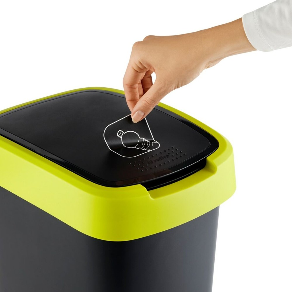 Waste bin Rotho Twist Lime Plastic 50 L