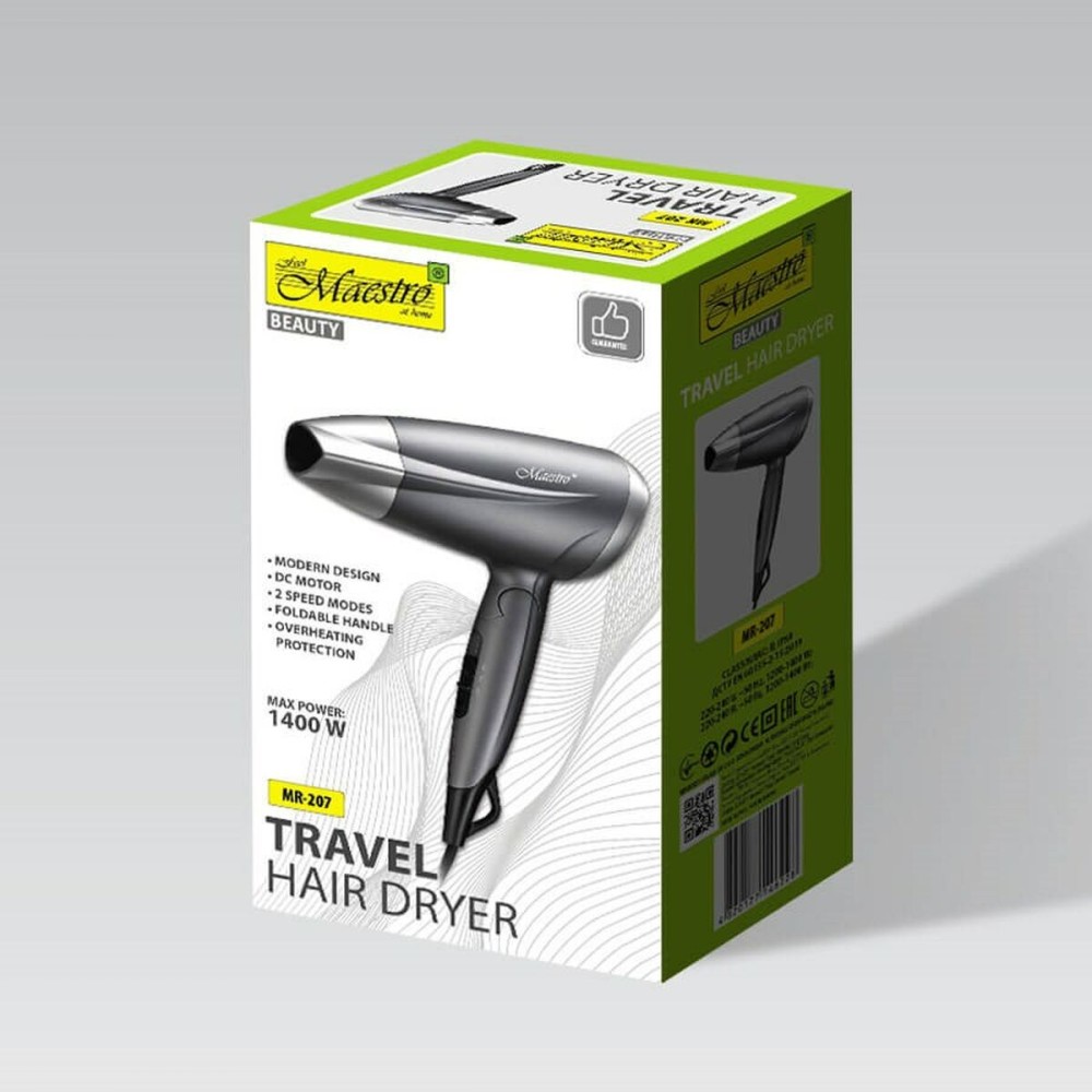 Sèche-cheveux Feel Maestro MR-207 Graphite Argenté 1400 W