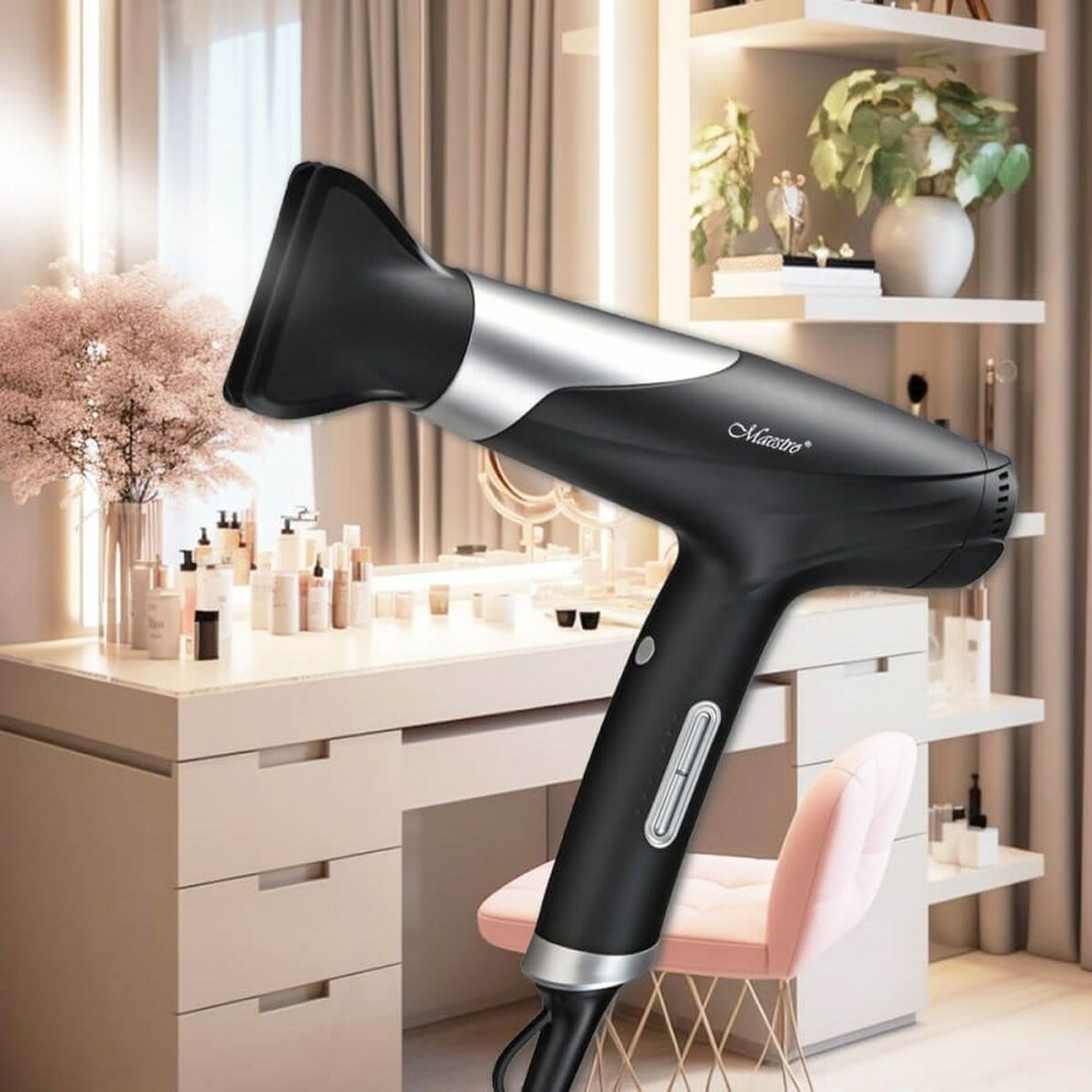 Hairdryer Feel Maestro MR-231 Black Silver 1800 W