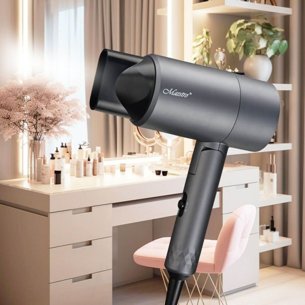 Hairdryer Feel Maestro MR-209 Black Graphite 1600 W