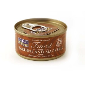 Katzenfutter FISH4DOGS Sardine and mackerel Fisch 70 g