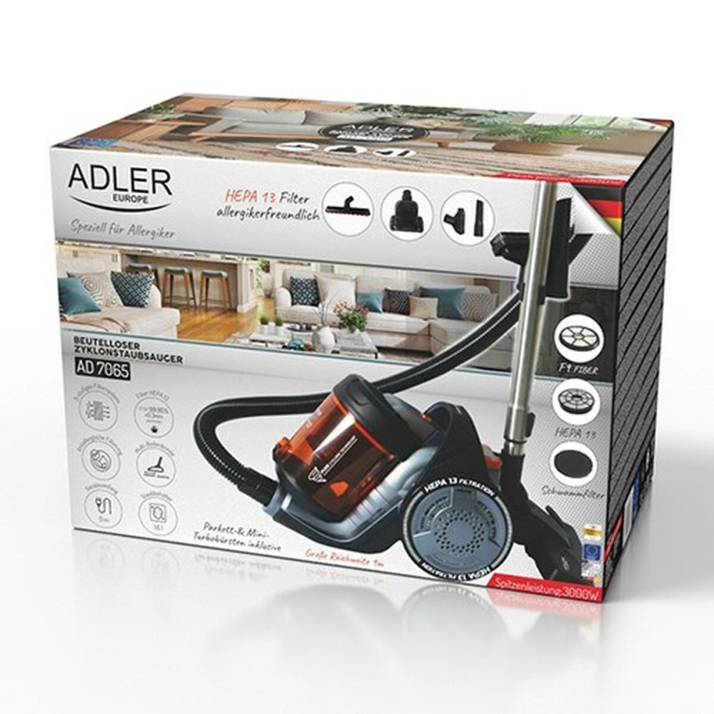 Extractor Adler AD 7065 Black Orange 700 W 3000 W
