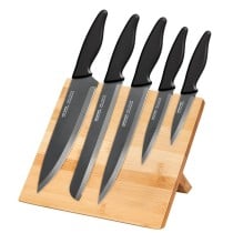 Couverts Smile SNS-4 Noir Gris Bois Acier inoxydable 5 Pièces