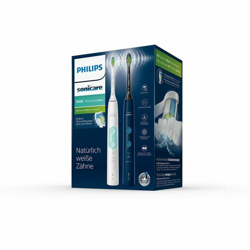 Brosse à dents électrique Philips Sonicare ProtectiveClean 5100 (2 Unités)