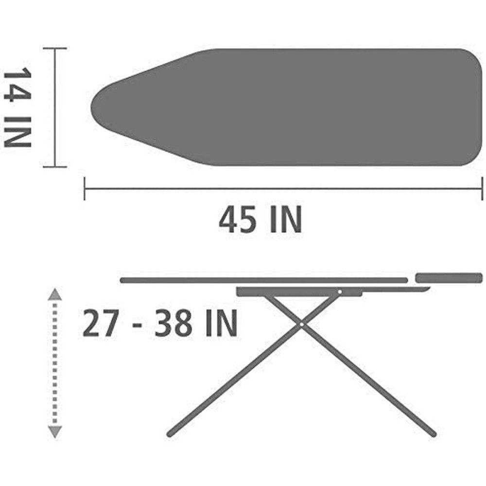 Housse pour Table à Repasser Vileda 163253 Gris 135 cm