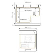 Mini-Kühlschrank Yolco GCX37 grün 50 W 37 L