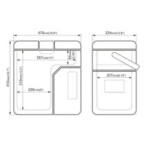 Mini réfrigérateur Yolco ET18 Vert 45 W 17 L