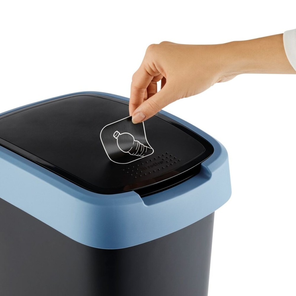 Waste bin Rotho Twist Blue Blue Plastic 10 L