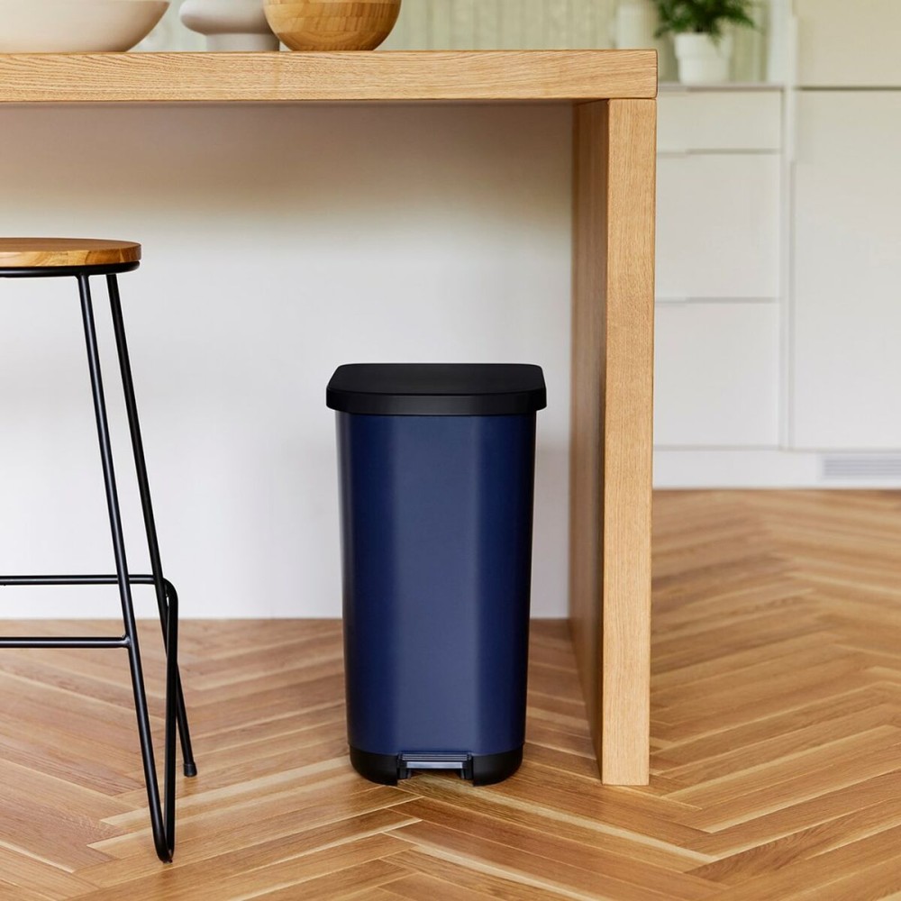 Waste bin Rotho Ribo Blue Blue Plastic 35 L