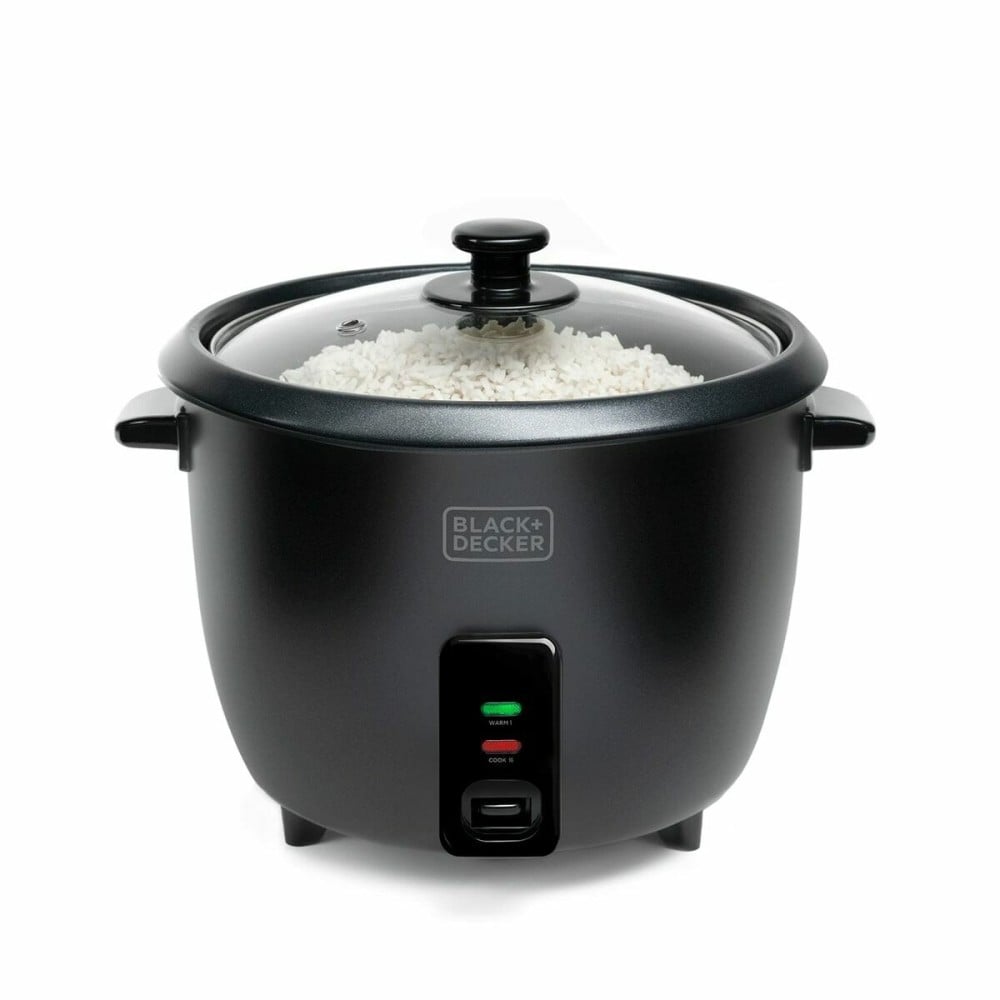 cuiseur à riz Black & Decker ES9680120B Noir Acier inoxydable 700 W 29 x 29 x 29 cm 1,8 L