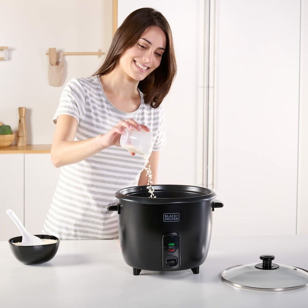 Reiskocher Black & Decker ES9680120B Schwarz Edelstahl 700 W 29 x 29 x 29 cm 1,8 L