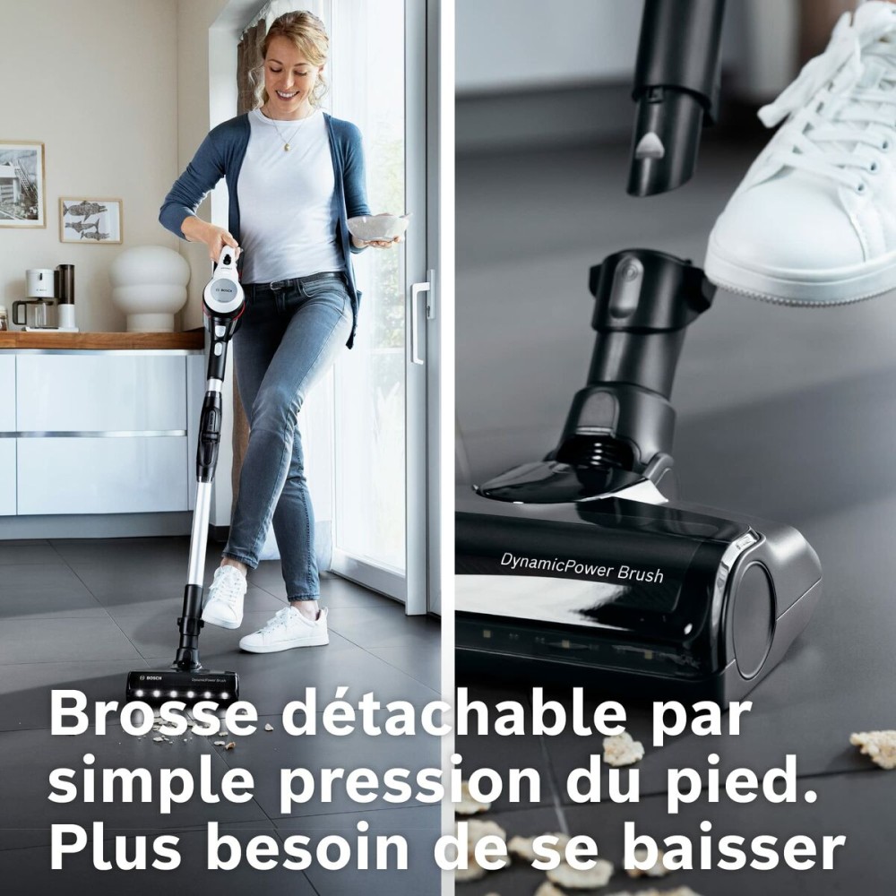 Besenstaubsauger BOSCH BBS711W Weiß Schwarz