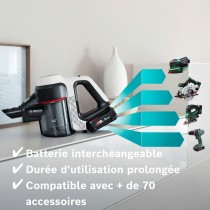 Besenstaubsauger BOSCH BBS711W Weiß Schwarz
