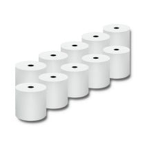 Rouleau de Papier Thermique Qoltec 51892 10 Unités 79 mm 80 m Blanc