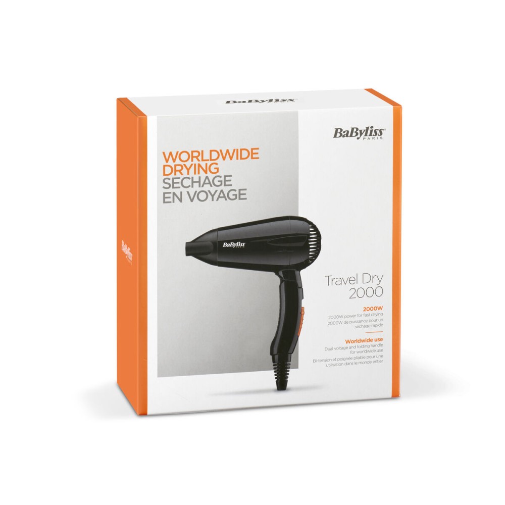 Hairdryer 5344E Babyliss Travel Dry 2000 Black 2000 W