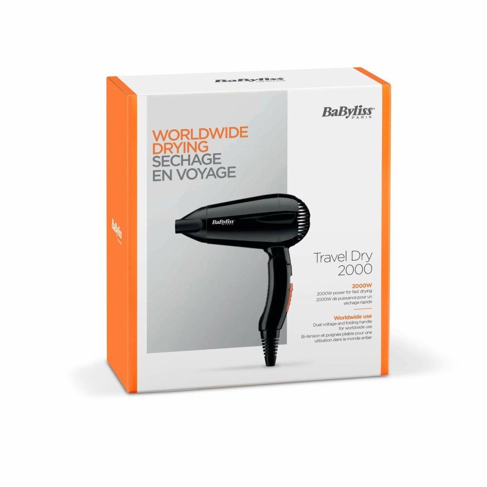 Hairdryer 5344E Babyliss Travel Dry 2000 Black 2000 W