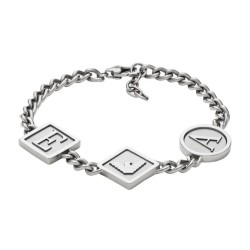 Bracelet Homme Emporio Armani STATION CHAIN Acier inoxydable