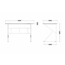 Schreibtisch Huzaro HZ-Hero 1.6 White Weiß