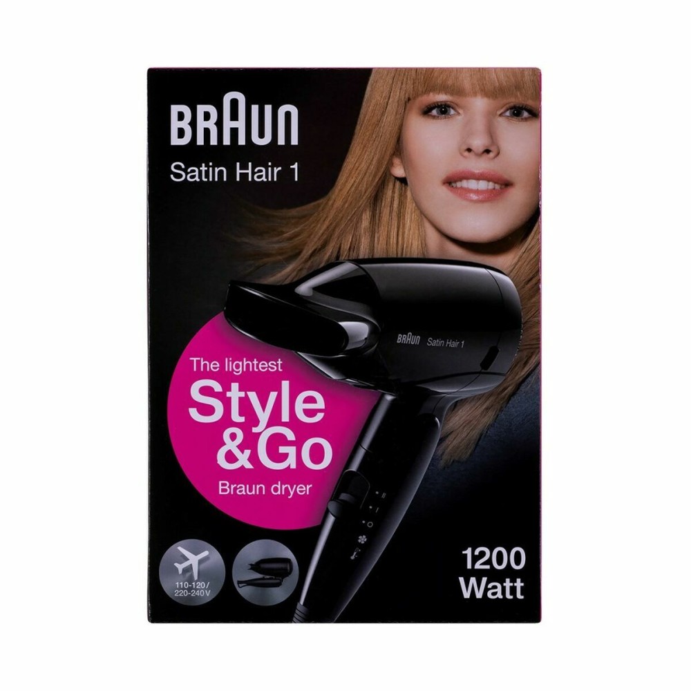 Hairdryer Braun BRHD130E Black 1200 W