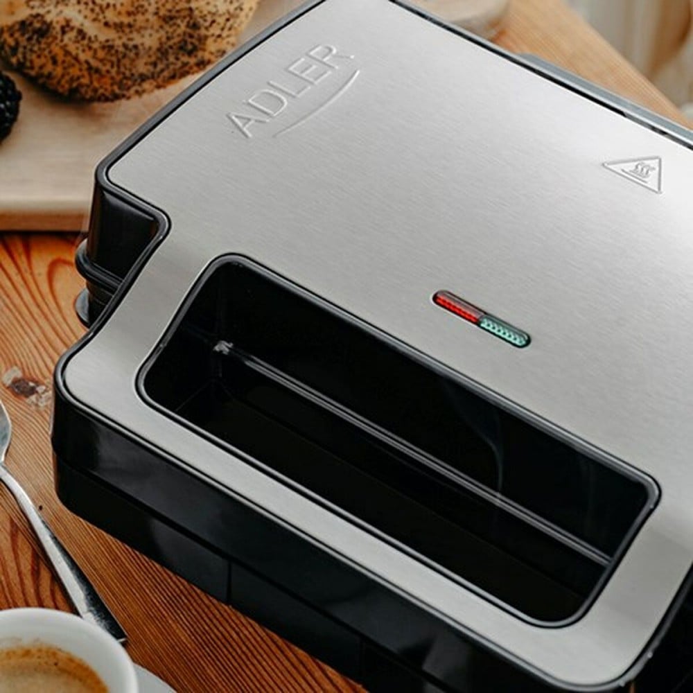 Machine à sandwich Adler AD 3073 Noir Argenté