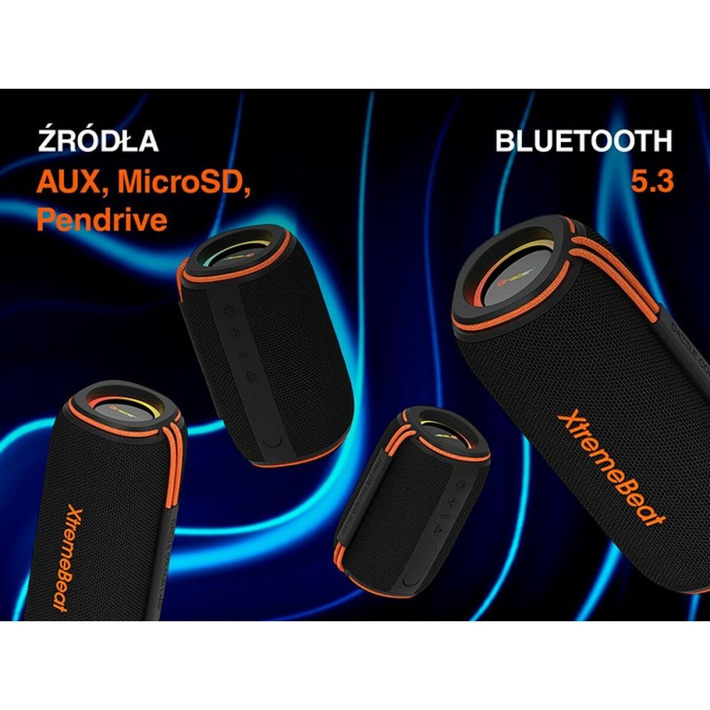 Haut-parleurs bluetooth portables Tracer XtremeBeat TWS Noir 15 W