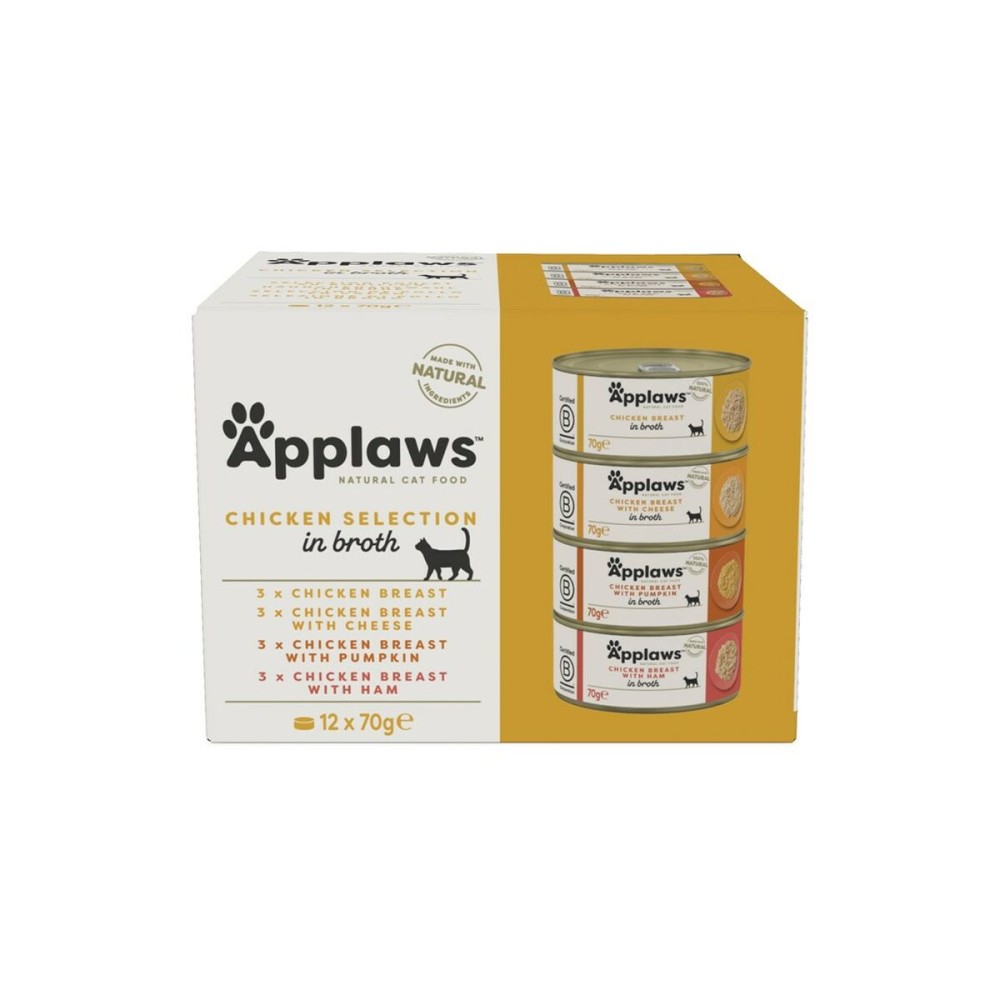 Katzenfutter Applaws Chicken Selection in Broth Huhn