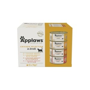 Cat food Applaws Chicken Selection in Broth Chicken