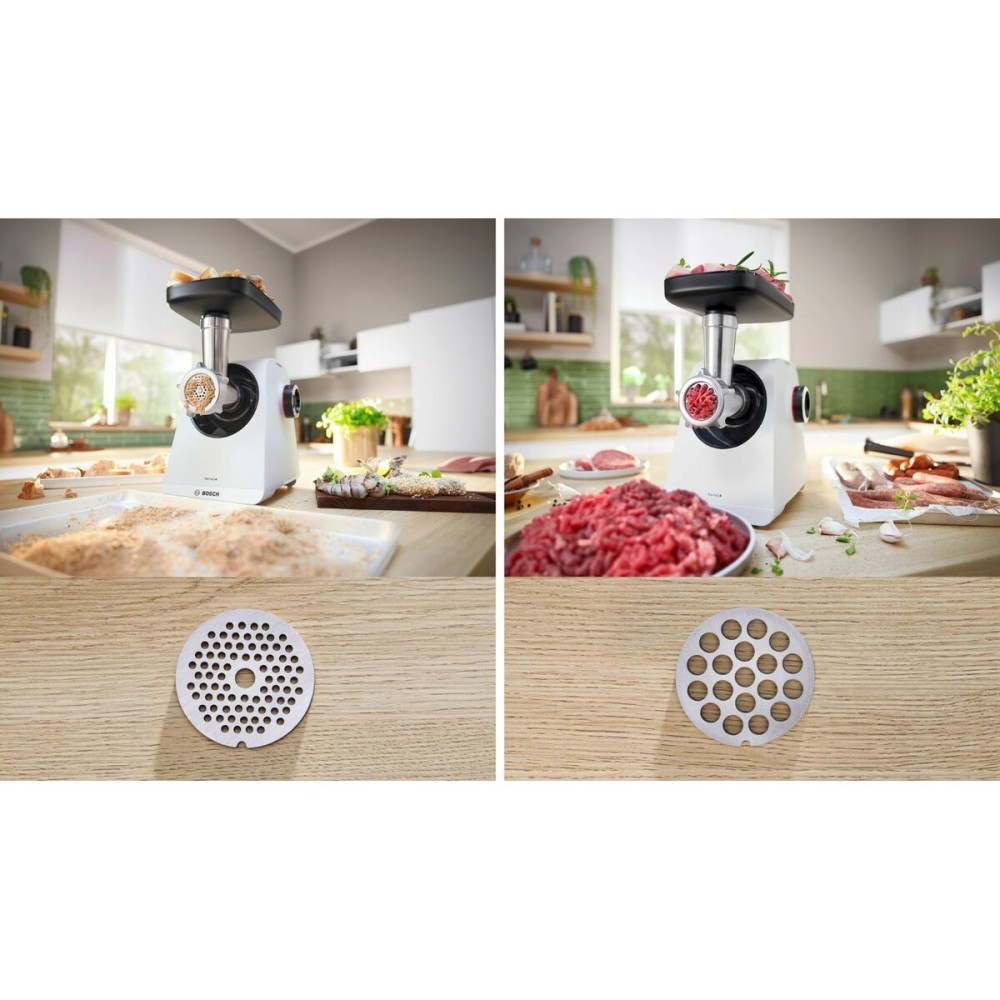 Hachoir à viande BOSCH MFWS420W Blanc Noir Acier inoxydable
