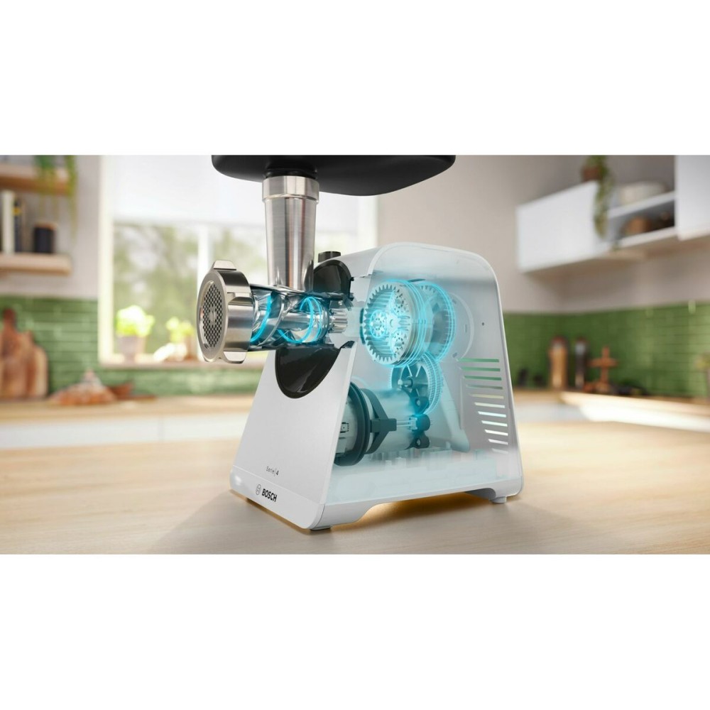 Hachoir à viande BOSCH MFWS420W Blanc Noir Acier inoxydable
