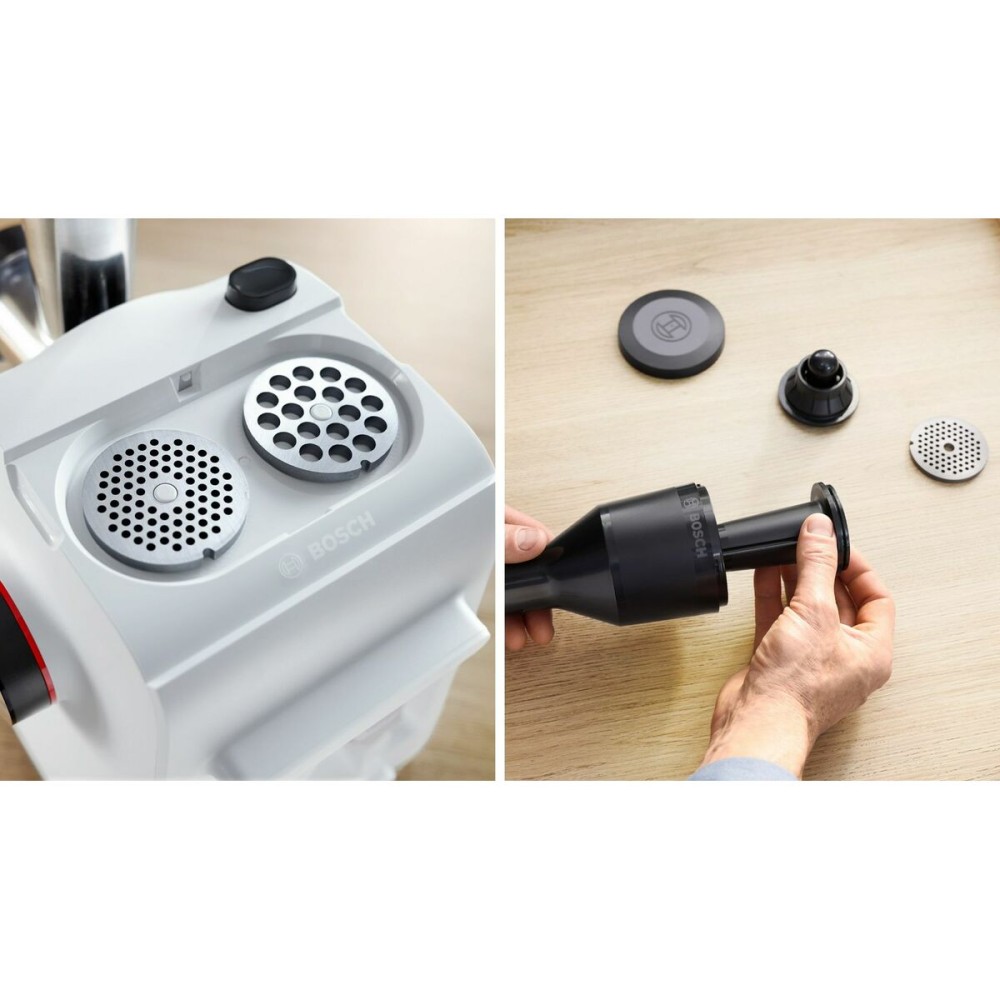 Hachoir à viande BOSCH MFWS420W Blanc Noir Acier inoxydable
