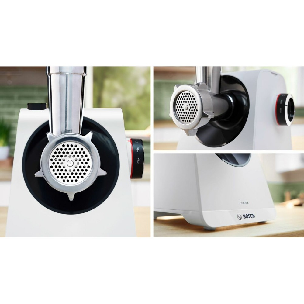 Hachoir à viande BOSCH MFWS420W Blanc Noir Acier inoxydable