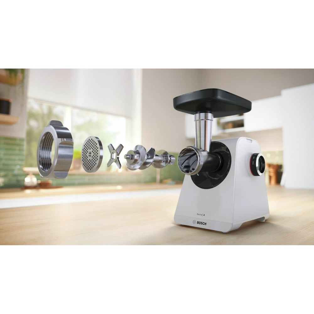 Hachoir à viande BOSCH MFWS420W Blanc Noir Acier inoxydable
