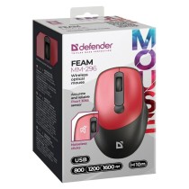 Schnurlose Mouse Defender FEAM MM-296 RF SILENT Rot