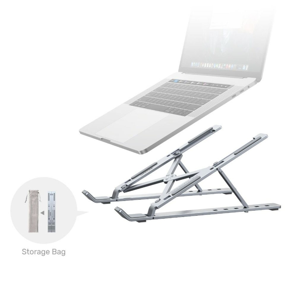 Zusammenklappbarer und verstellbarer Laptop-Ständer Unitek OT155SL Aluminium