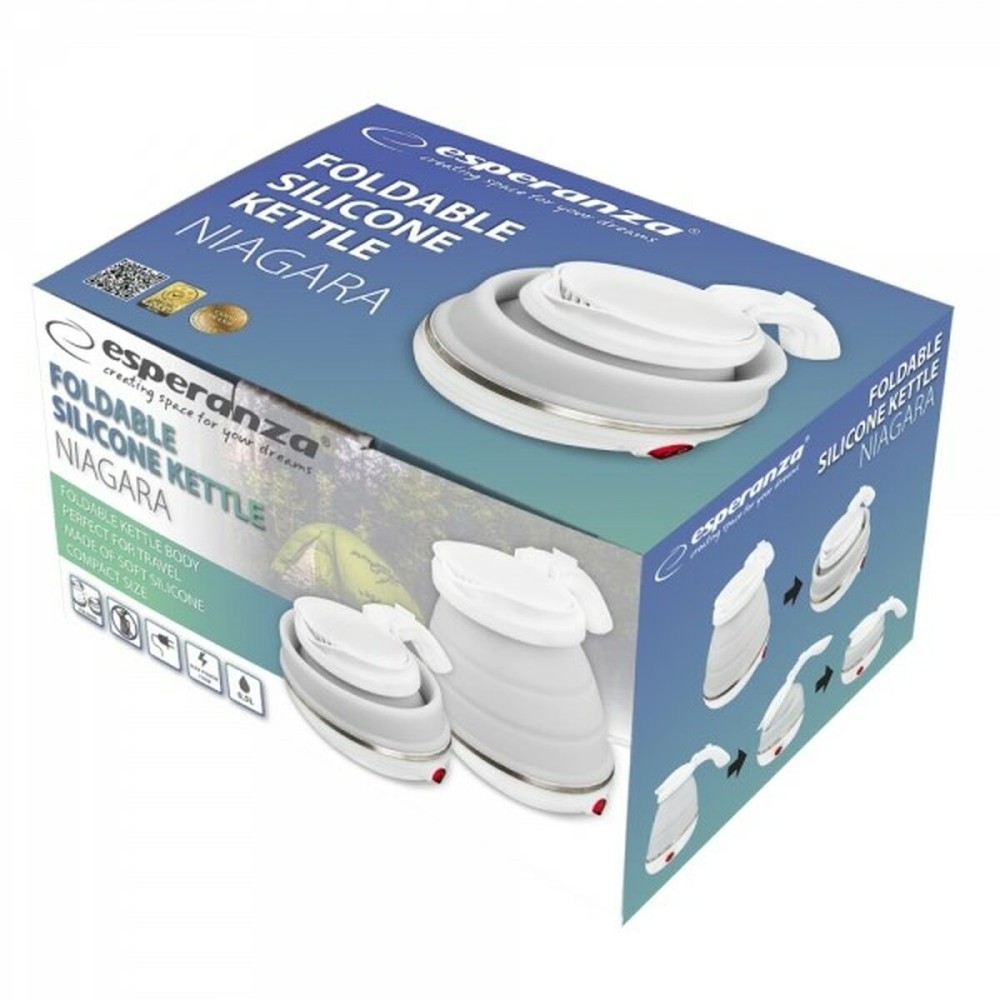 Wasserkocher Esperanza EKK023 Weiß Edelstahl Kunststoff 750 W 0,5 L