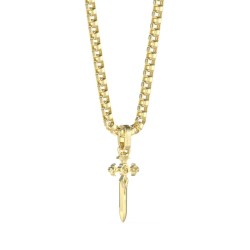 Collier Homme Guess JUMN04024JWYGT-U Croix