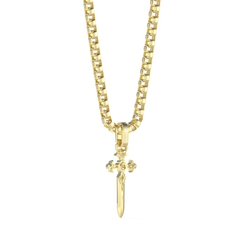 Collier Homme Guess JUMN04024JWYGT-U Croix