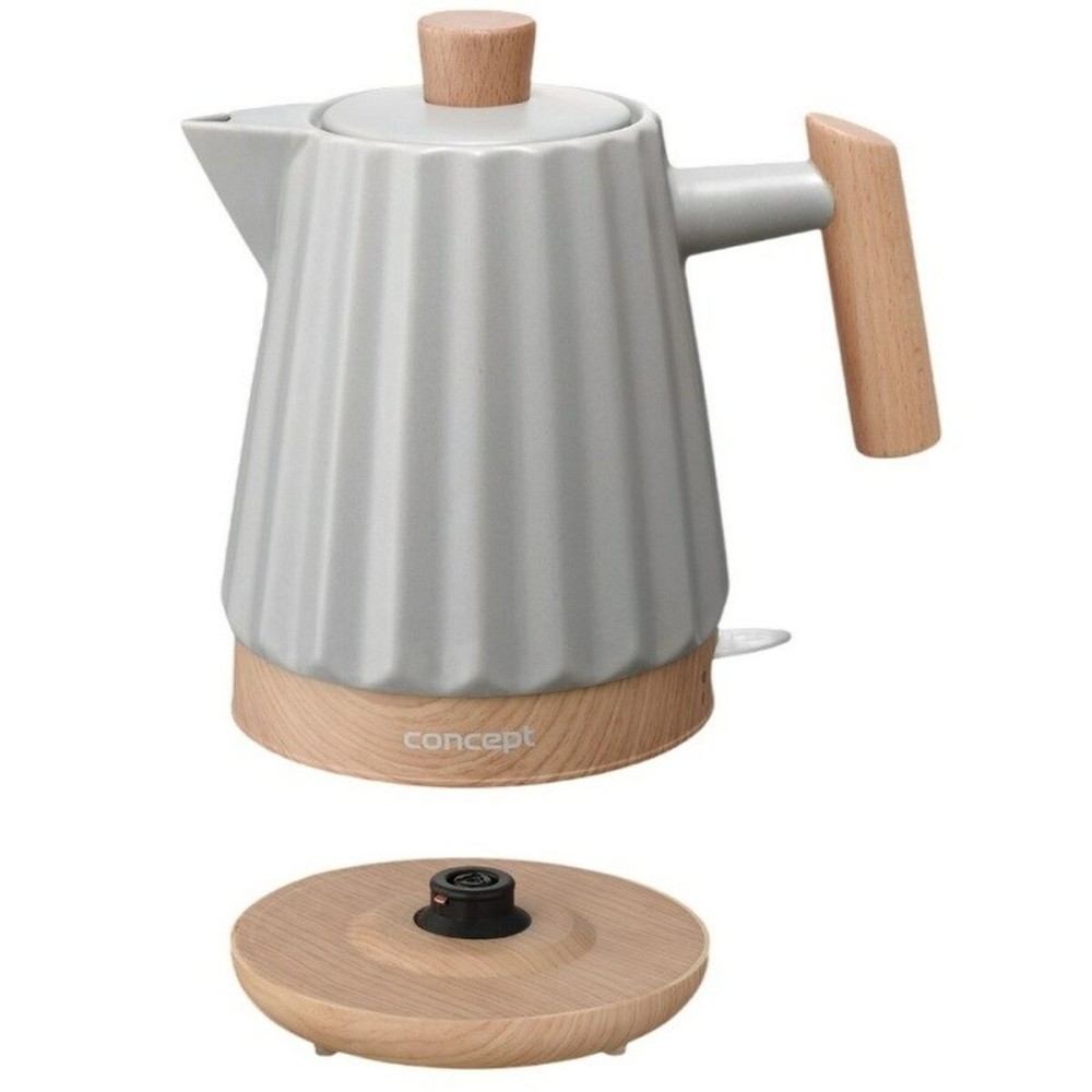 Wasserkocher Concept RK0091 Hellgrau Keramik 1500 W 1,5 L